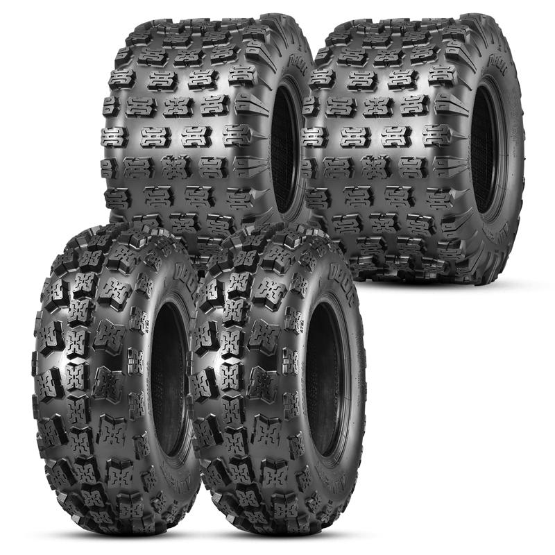 thumbnail interactive-video image 1 of OBOR 21X7-10 Sport Quad ATV Tires – 6 Ply, Tubeless, All Terrain, Set Of 2 For GNCC Race 1 of 3